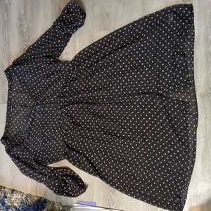 Torrid Sheer Polka-dot Dress 0